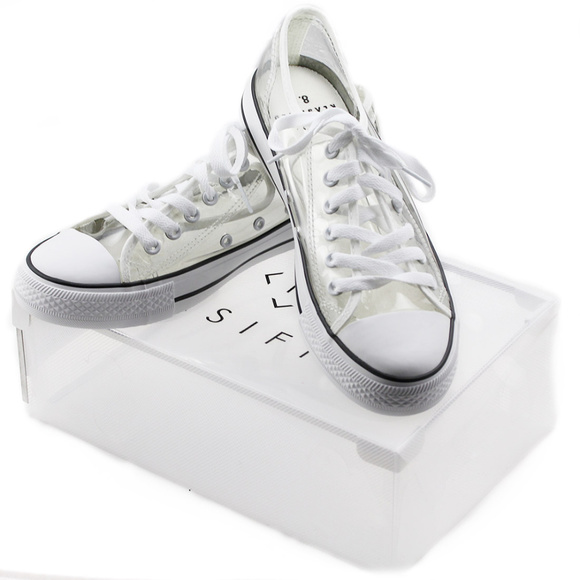 clear sneakers